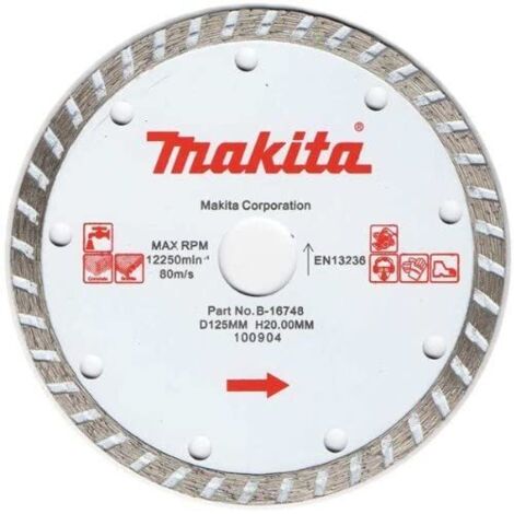 Disque à tronçonner diamanté Makita Turbo 125 mm
