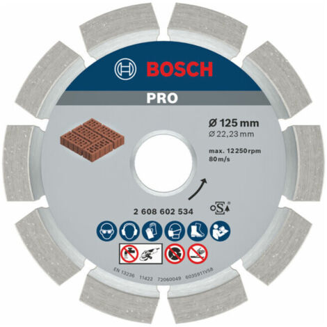 Disque à tronçonner diamanté PRO Mortar Bosch, 125 x 22,23 mm