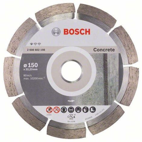 Bosch - Disque diamant spécial béton dur et armé pour meuleuses Diam150mm