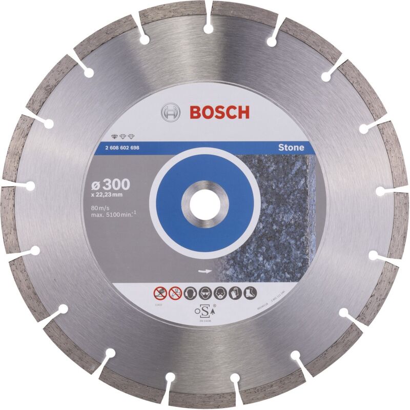 Bosch - Disque à tronçonner diamanté Standard for Stone 300x22,23x3,1x10 mm 2608602698