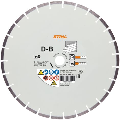 Disque à tronçonner diamanté Stihl 08350907046 300 mm