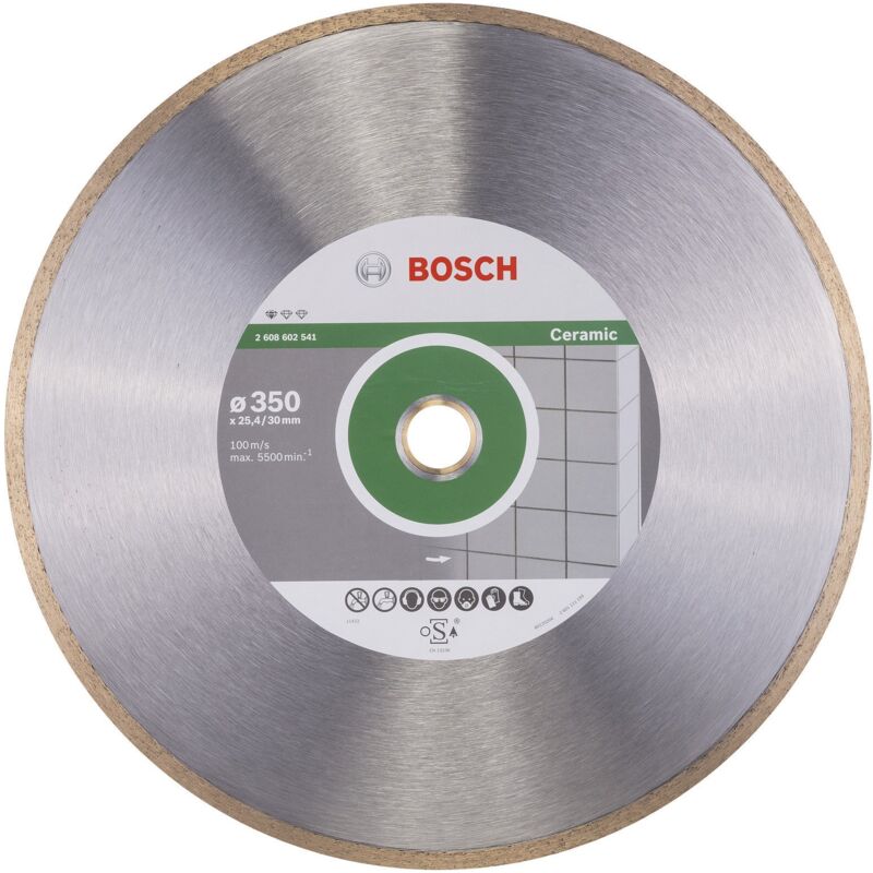 Bosch - Disque à tronçonner diamanté Standard for Ceramic 350 x 30+25,40 x 2 x 7 mm -2608602541
