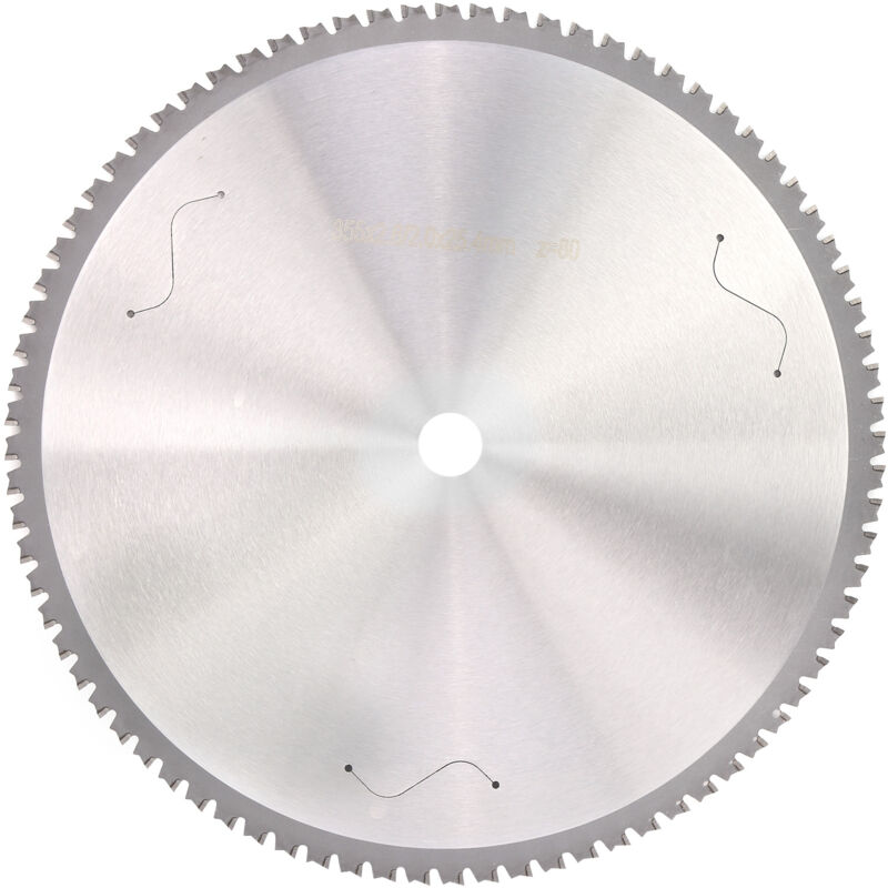 Jeffergarden - Lame de scie circulaire Disque de coupe en métal 80T Acier rapide 355 x 2,6 x 2,0 x 25,4 mm