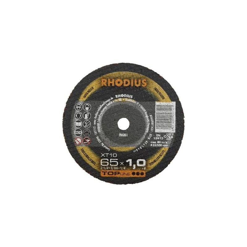 Disque à tronçonner droit Rhodius XT10 mini 205067 100 mm 10 mm 1 pc(s)