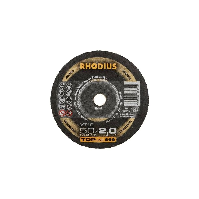Rhodius - disque à tronçonner droit XT10 mini 206800 50 mm 6 mm 1 pc(s)