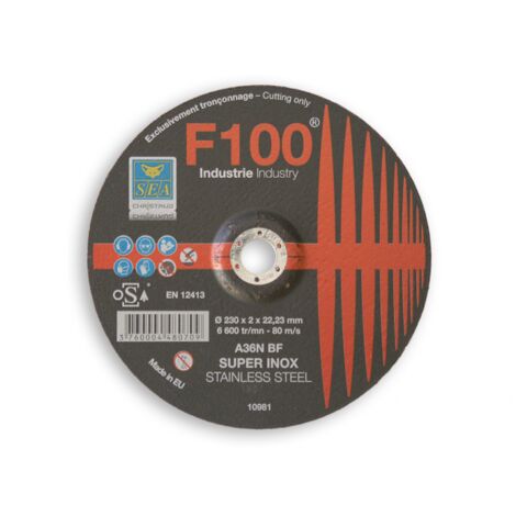 Disque à tronconner inox 230X2X22.23mm MD SEA