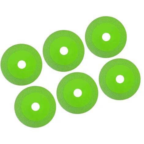 Disque à Tronçonner le Verre, Lame Diamantée Circulaire à Bord Incisif à Faible Bruit pour Bouteille de Vin en Carreaux de Céramique (6PCS)