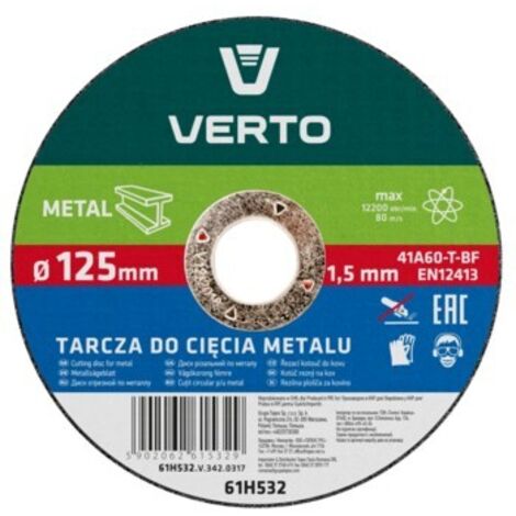 Disque à tronçonner les métaux 125 x 1,5 x 22,2 mm