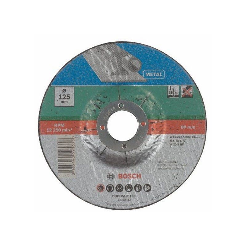 Disque a tronconner metal 125x2 5 2608603160 meuleuse
