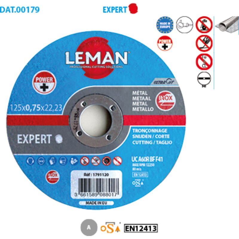 Disco da taglio piatto extra sottile Inox Expert