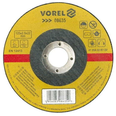 Disque à tronçonner pour métaux VOREL 125 x 1,0 x 22,2 mm 08631