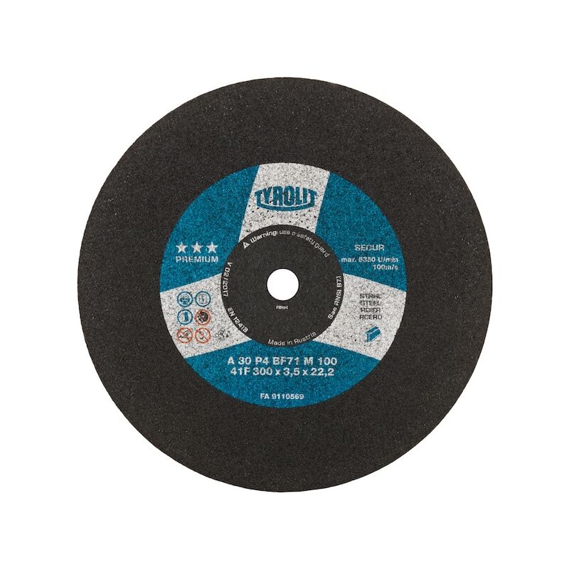 Tyrolit - Meule à tronçonner premium 41 - ø 400 mm - Épaisseur 4 mm