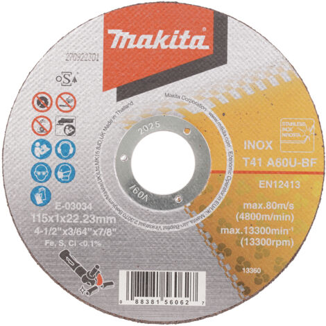 DISQUE A TRONCONNER TMET 115X1,0 A60T MAKITA E-03034