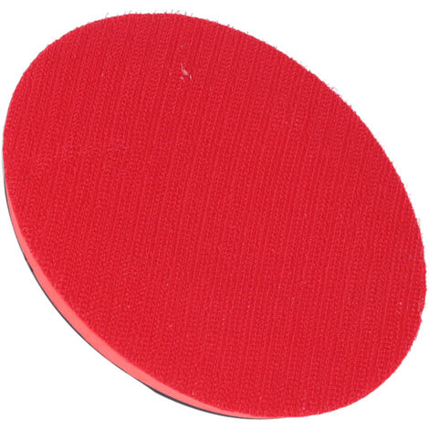 Disque abrasif 125 mm avec support caoutchouc et fixation velcro pour meuleuse d'angle