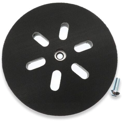LONGZIMING Disque Abrasif 150 mm Plateau Ponceuse Compatible avec Bosch GEX 150, GEX 150 AC, GEX 150 Turbo Ponceuse Dureté,Plateau et patin de ponçage