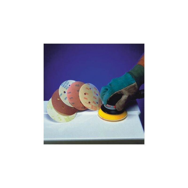 Disque abrasif 3M 266L Hookit, P80, Ø 150mm, par 10 ( Prix pour Lot de 25 )