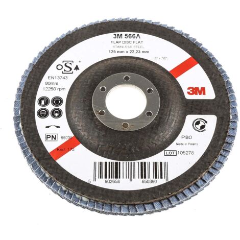 Disque abrasif 3M, P80, Ø 125mm ( Prix pour Boîte de 10 )