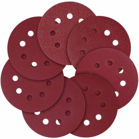 Disque abrasif, 5" (125mm) 8 trous Papier abrasif à grain différent 40/80/120/240/320/600/800pcs 70pcs）… - RWCommerce, industrie et science ›Produits abrasifs et de finition› Meules et disques de meul
