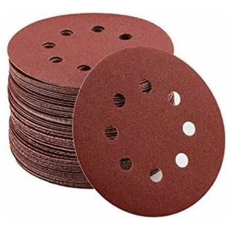 Disque abrasif 80 pièces disques abrasifs 40/80/120/240/320/400/600/800 grain 125 mm Idéal pour meuler / polir / rouiller