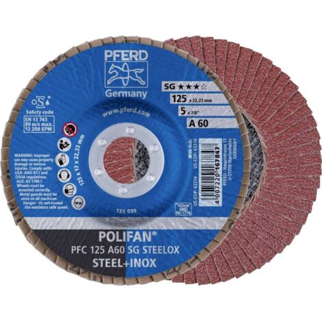 Disque abrasif à lamelles PFERD K125K60