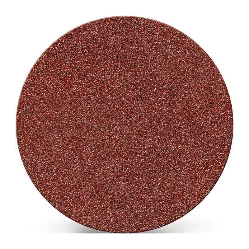 Disque abrasif adhésif 125 mm granulation 80 pour bois/métal corindon (Par 25)
