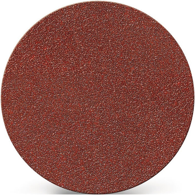 Disque abrasif adhésif 125 mm granulation 120 pour bois/métal corindon (Par 25)