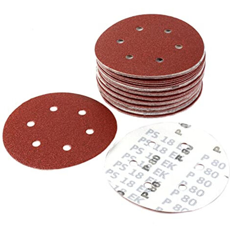 DISQUE ABRASIF AUTO-ADHÉSIF KLINGSPOR 150mm PS18EK gr. 80 GLS3 /50 pièces.