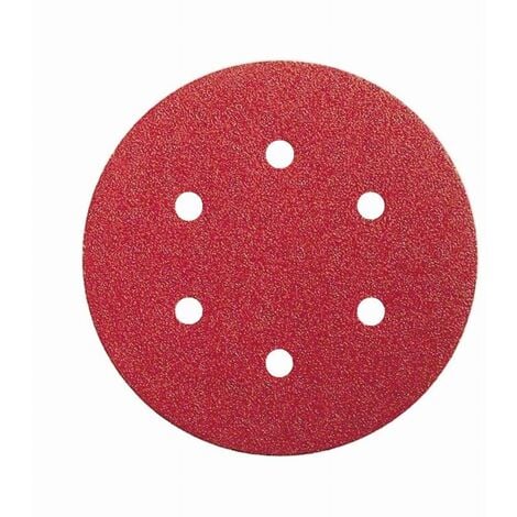 Feuille abrasive pour ponceuse excentrique avec bande auto-agrippante, perforé Bosch Accessories 2608605722 Grain 240 (