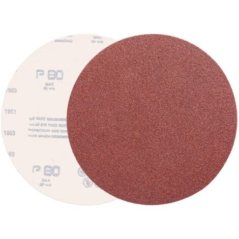 Disque abrasif en corindon avec velcro 125 mm 8 trous grain 120