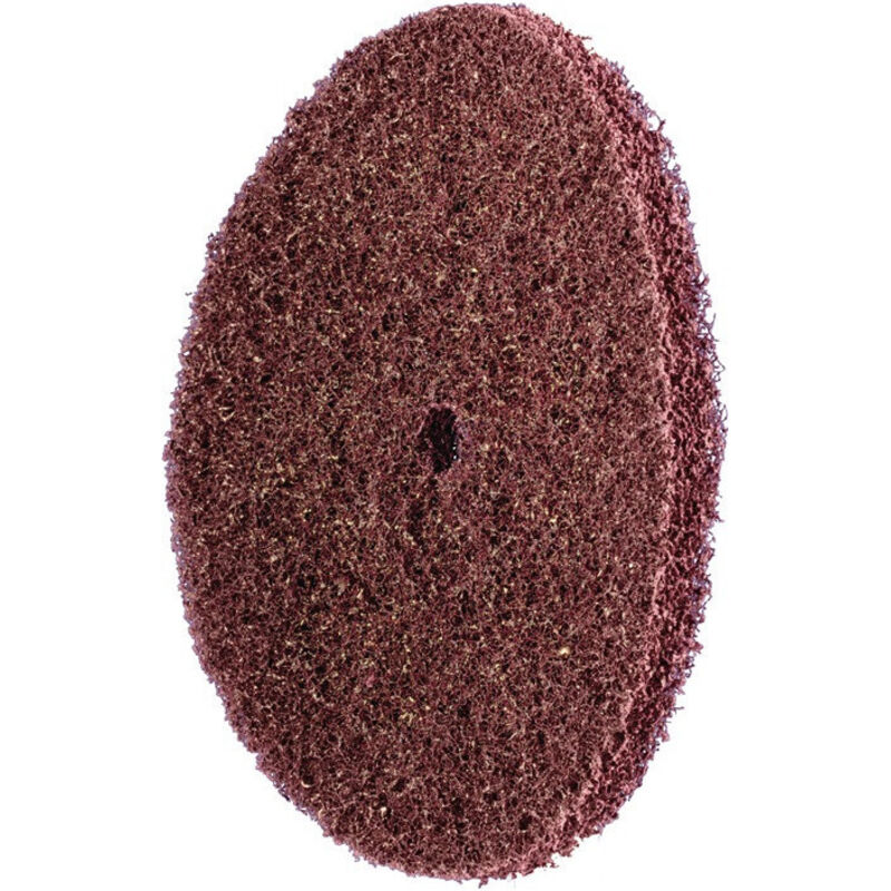 Disque abrasif en non-tissé polinox d. 150 mm 100 marron perçage 13 mm Pferd Par 10)