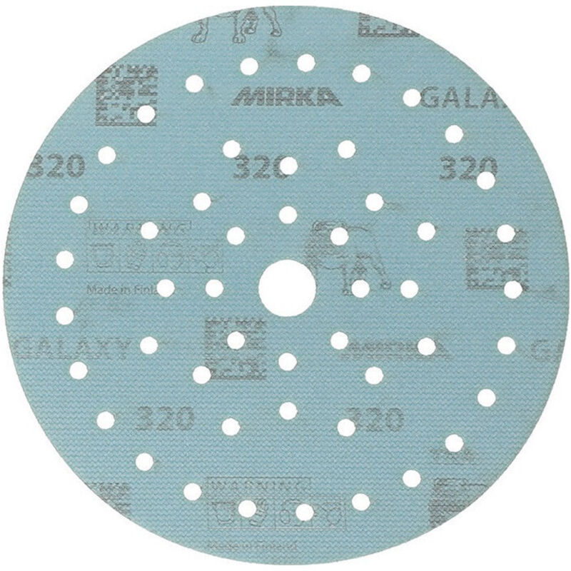 Disque abrasif galaxy Grip Multifit 150mm K.320 pour HO/métal/peinture/bois. (Par 50)