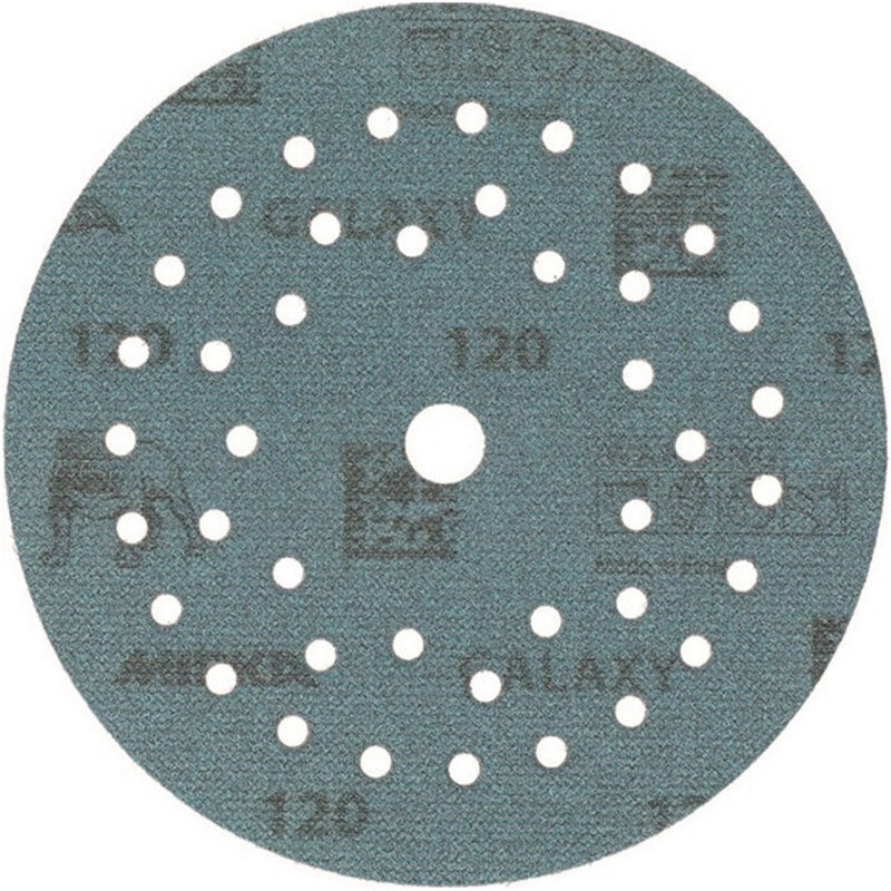 Disque abrasif galaxy Grip Multifit 125mm K.120 pour HO/métal/peinture/bois. (Par 50)