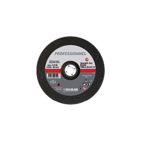 DISQUE ABRASIF INOX D.125 X 1.6 X 22.23