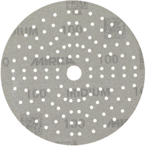 Disque abrasif IRIDIUM Grip 121L 150mm K.100 pour HO/métal/peinture/bois. (Par 100)
