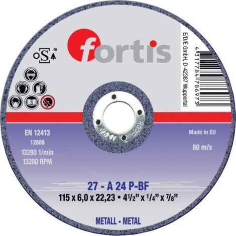 Disque abrasif Metall 230x6,0mm FORTIS