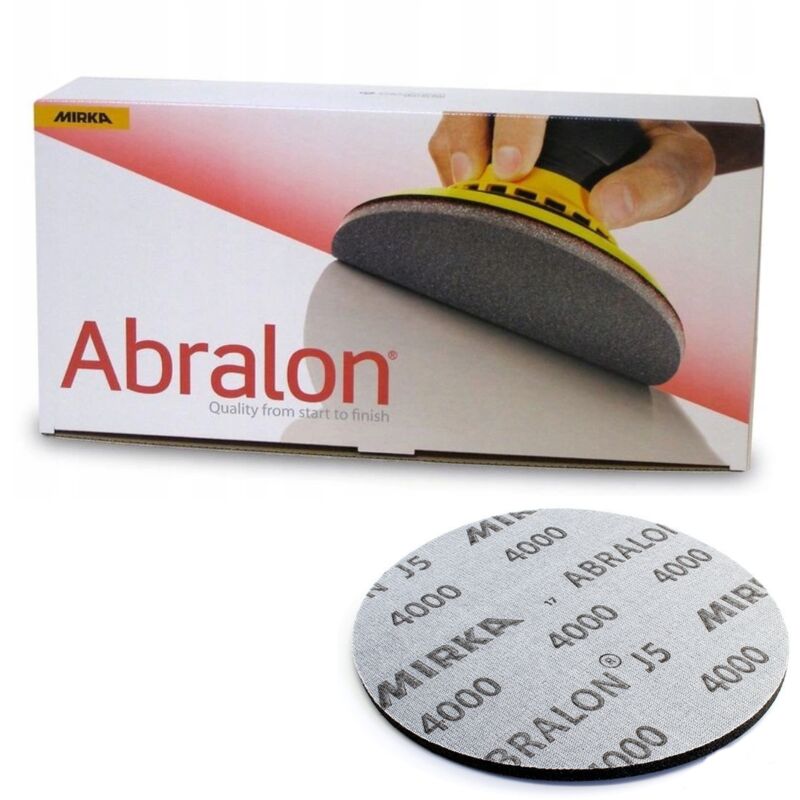 Disque abrasif Mirka ABRALON J5 sur éponge Velcro P2000