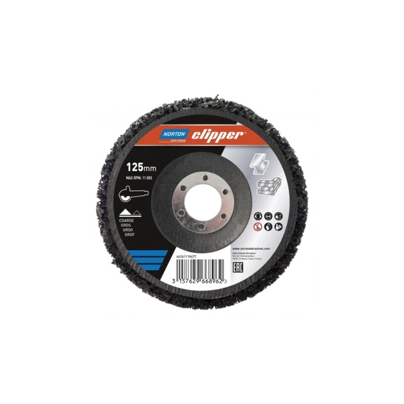 Disque Abrasif Norton Decap Express Metal Et Rouille Poncage Machine Pour Meuleuse Ø 125 Mm - 66261118477