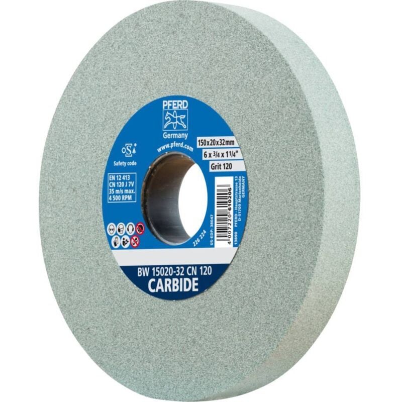 Pferd - 39008425 Meule pour touret Diamètre 150 mm ø de perçage 32 mm Verre, métal, acier 1 pc(s)