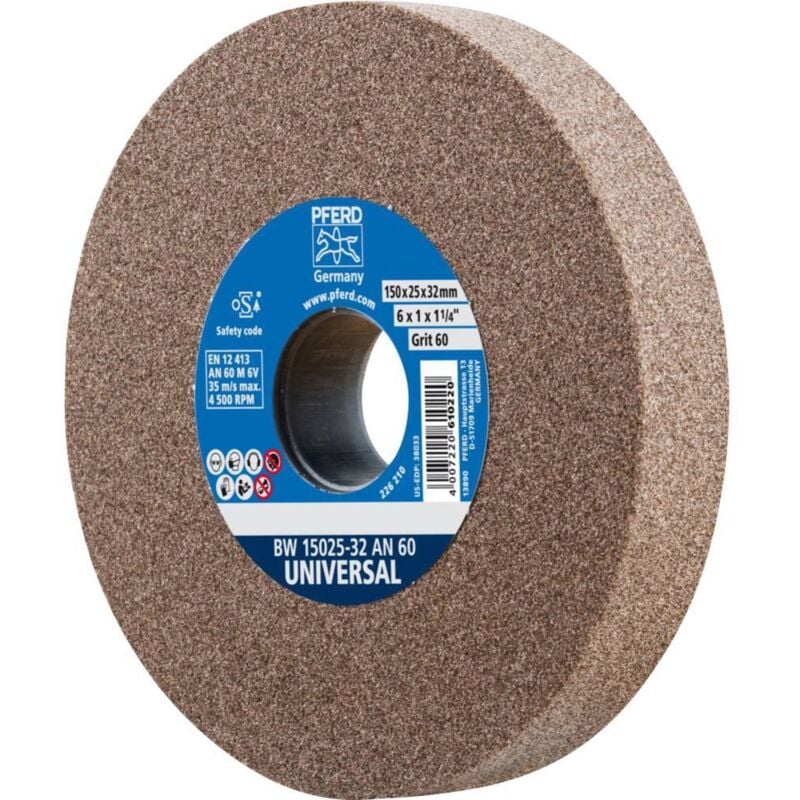 Pferd - 39008427 Meule pour touret Diamètre 150 mm ø de perçage 32 mm acier, acier inoxydable, Fonte 1 pc(s)