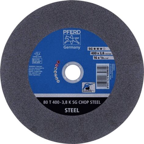 Disque abrasif Pferd Chop Steel K SG 400x3 8x32 mm