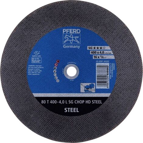 Disque abrasif Pferd T400 400 mm pour le métal