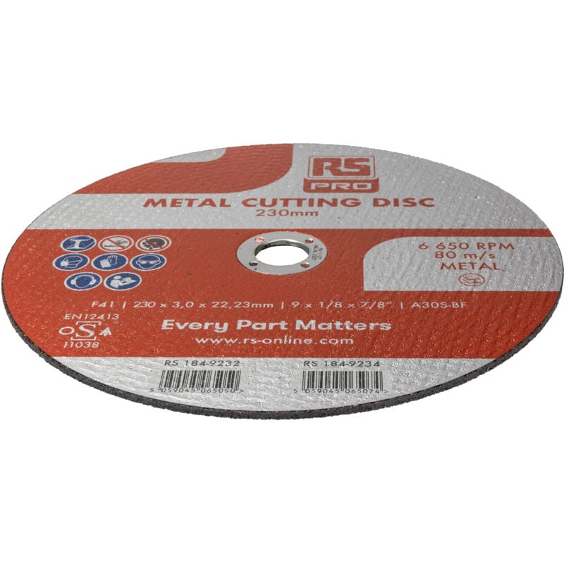 Disque abrasif Rs Pro P120, ø 230mm, par 5 ( Prix pour Paquet de 5 )