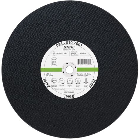 Disque abrasif Stihl 300 DF 300 mm pour le métal