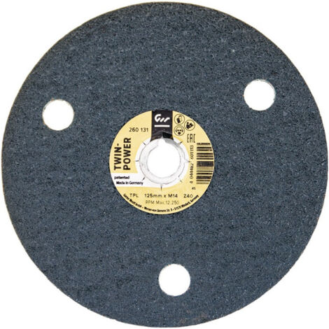 Disque abrasif TWINPOWER D.125mm droit K.80 Krt.