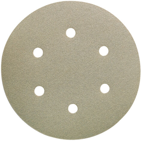 Disque abrasive auto-agrippante pein150mm K 60 6 trous FORUM (Par 100)