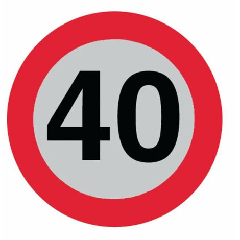Disque adhésif ø 200 limitation de vitesse 40 km/h