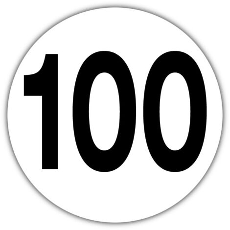 Disque Adhésif Limitation 100 KM/H pour Camion et Engin – Sécurité Routière