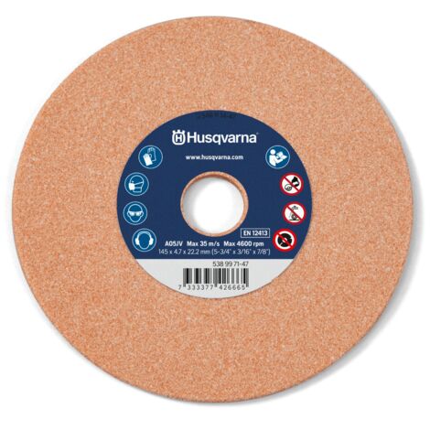 Disque affûteur de chaîne .325" 3/8 404" Husqvarna piko 145 mm x 6,0 mm x 22,2 mm pour limiteurs