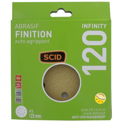Disque Auto-agrippant ø 125 Mm 8 Trous  120 5