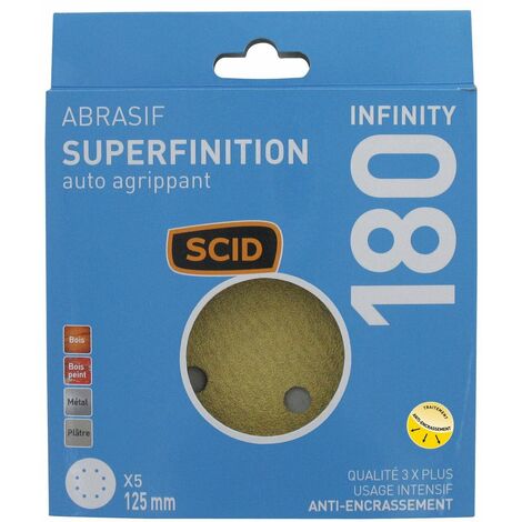 Disque Auto-agrippant ø 125 Mm 8 Trous  180 5